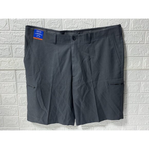 HAGGAR Men COOL RIGHT Utility Short - Size 42, Grey - Picture 1 of 8